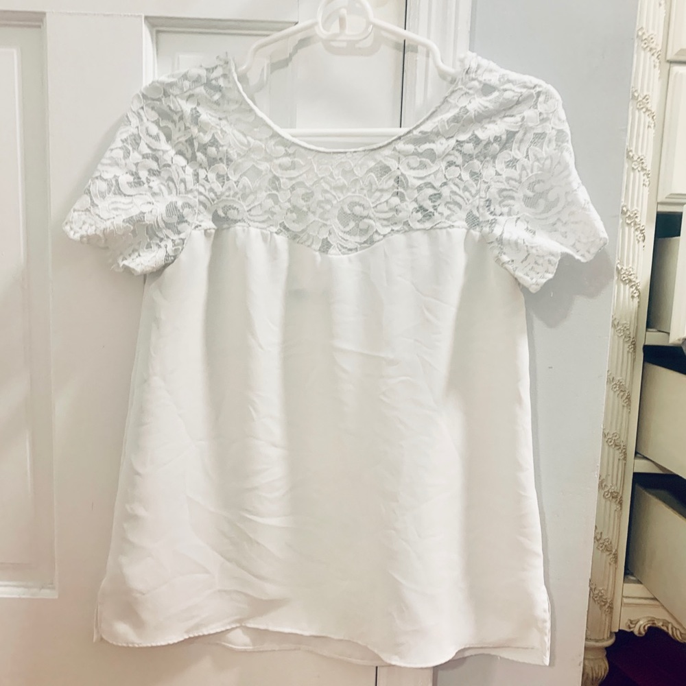 Zara top. White. Size XS
